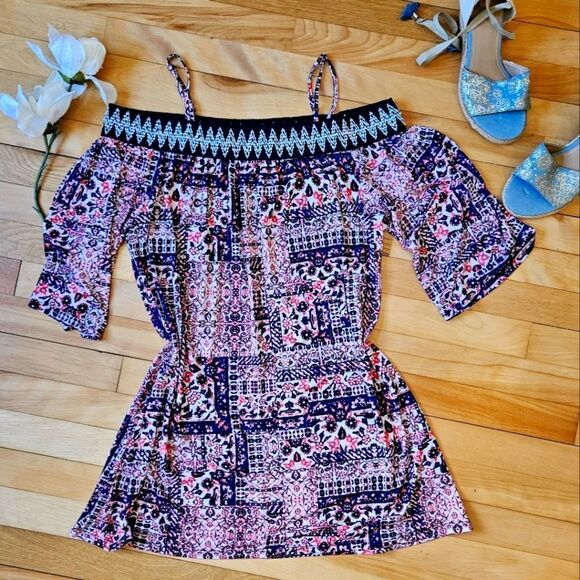 Three Pink Hearts Shift Dress - Picture 1 of 8